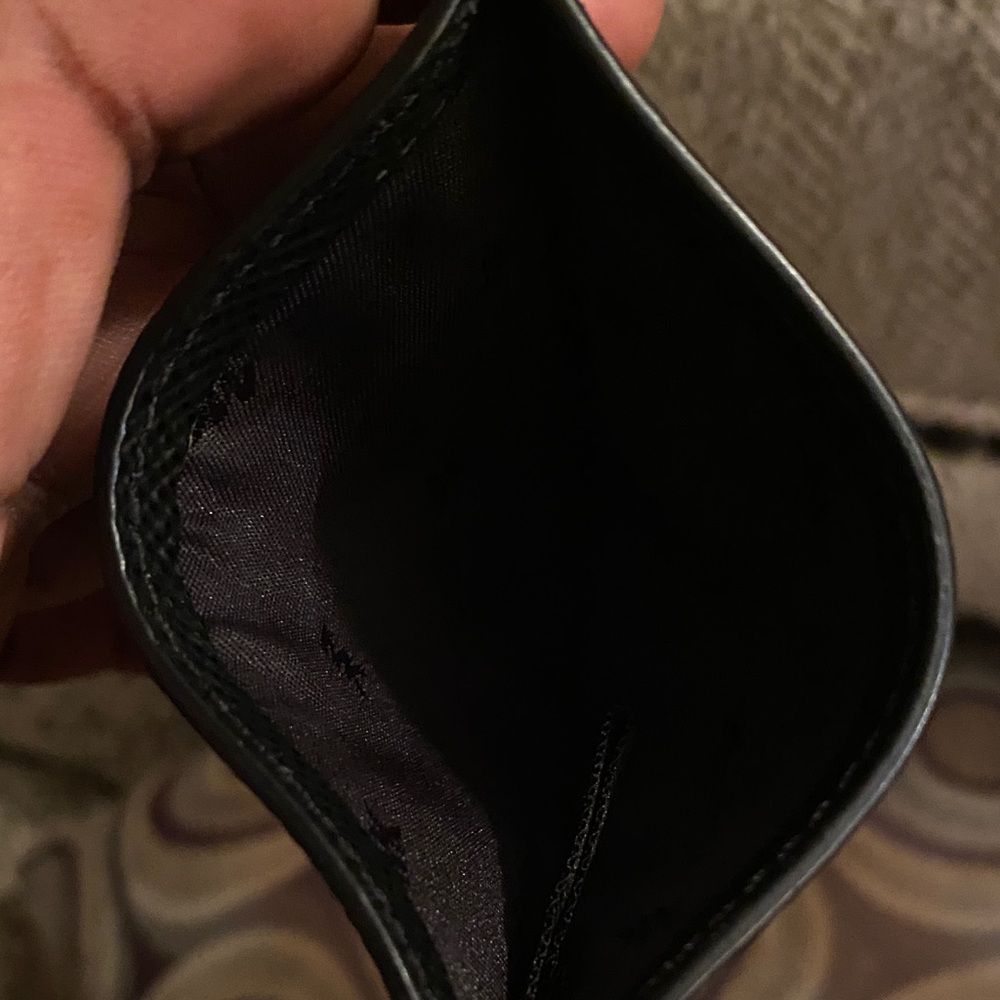 Michael Kors Black Textured Card Holder unisex - Picture 3 of 4